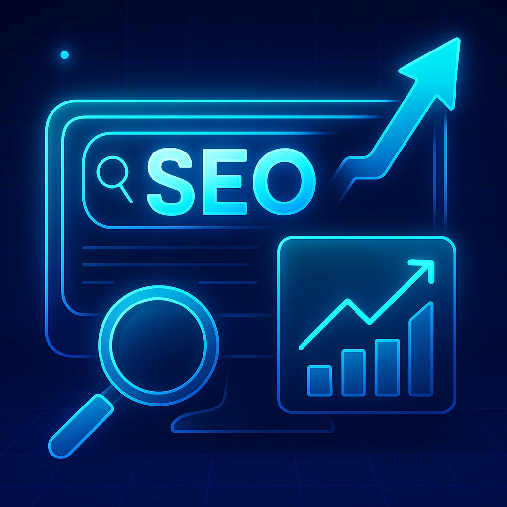 אילוסטרציה קידום אתרים עם גרף