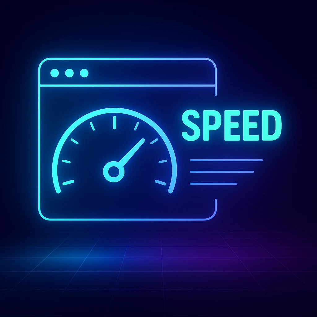 מד מהירות דפדפן ניאון
